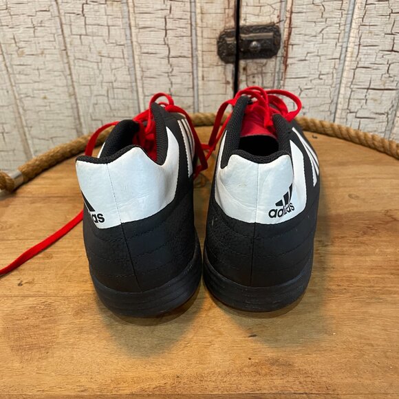 Adidas Goletto VI TF soccer shoe in the Core Black/Cloud White/Scarlet NWOT 13 - Picture 4 of 7